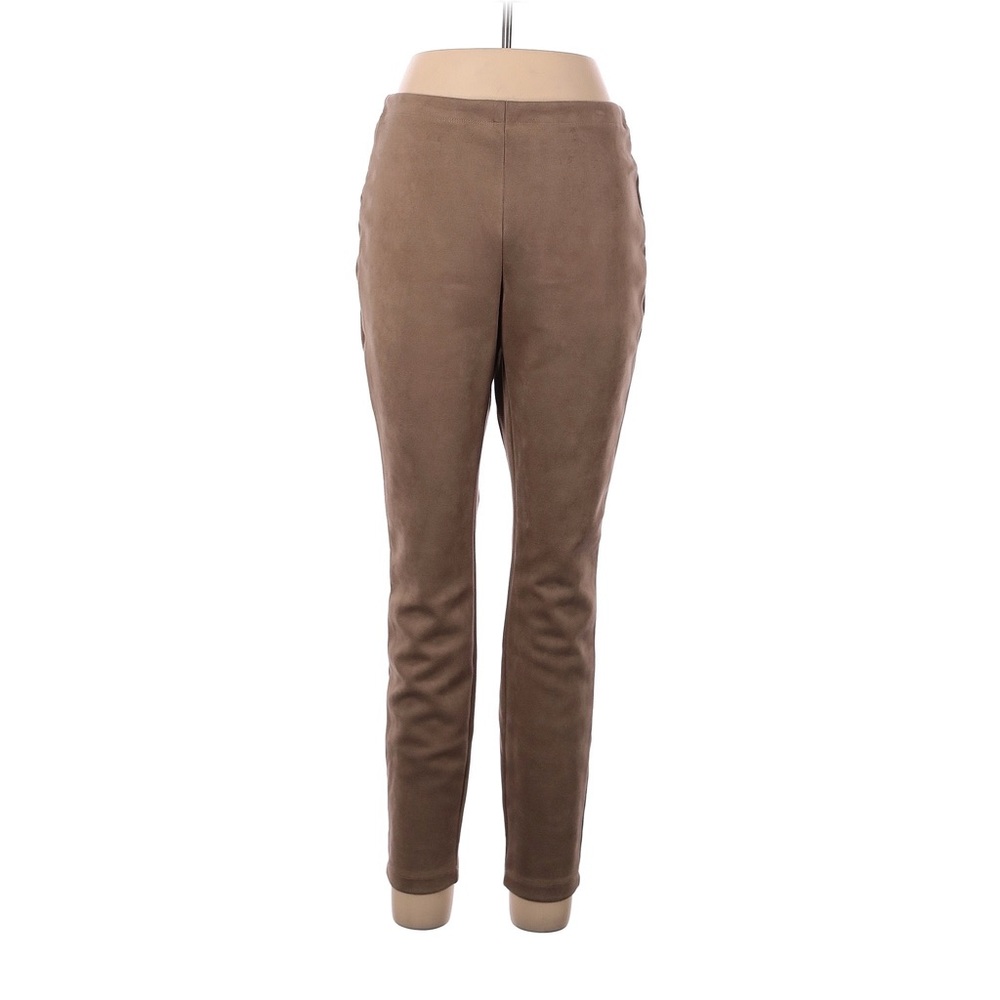 Tan Suede Pull-on Pants